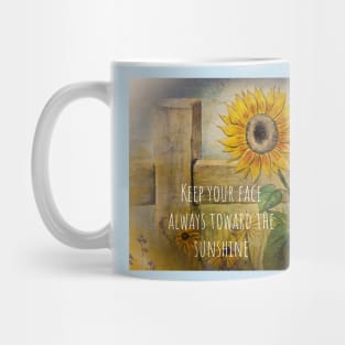 Sunflowers "Toward the Sunshine" Mug